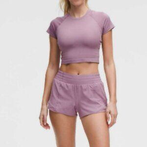 Lululemon Hotty Hot High-Rise Lined Short 2.5" Lavender Lux Size 6